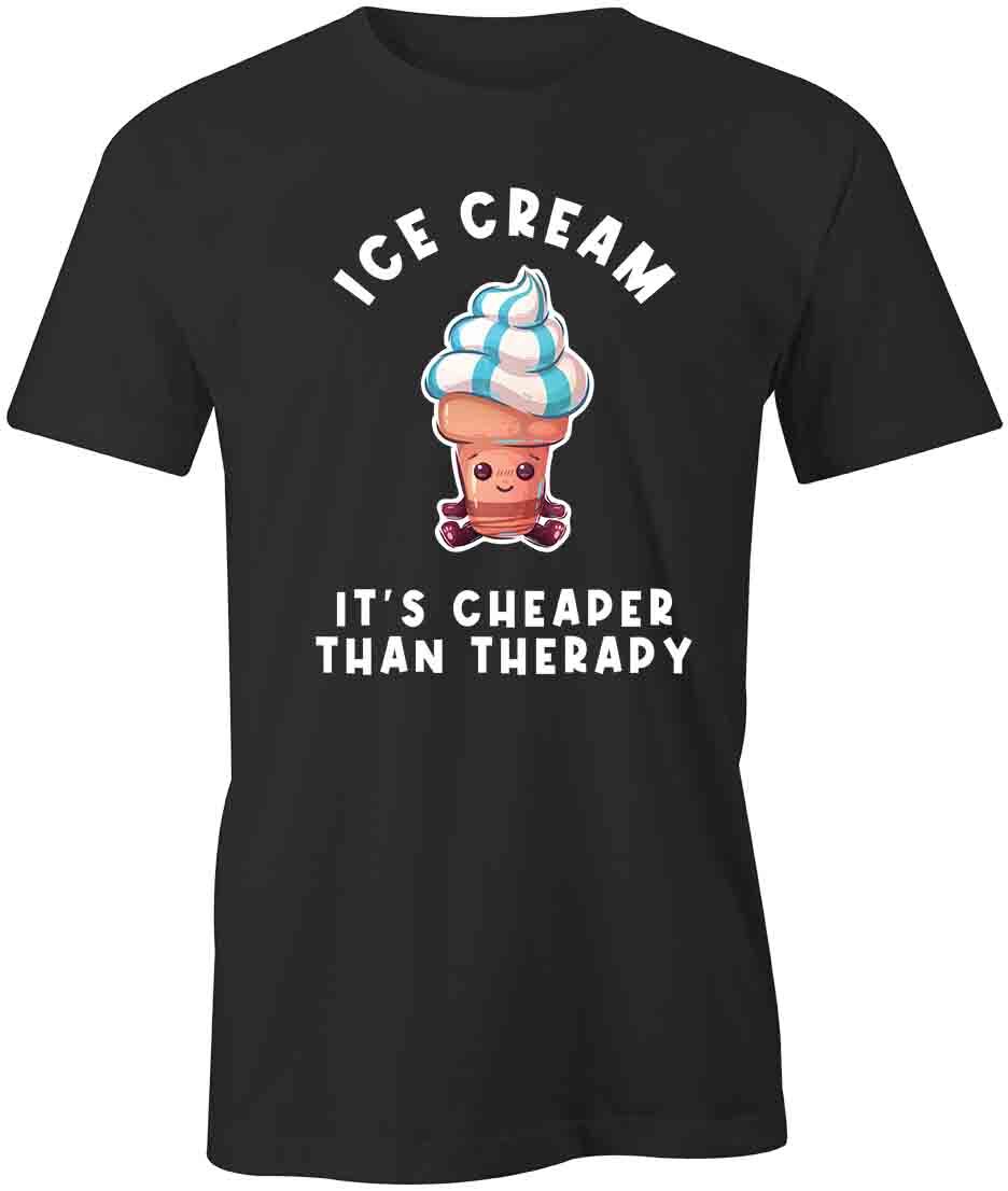 ICE CREAM THERAPY TShirt Tee Printed Graphic T-Shirt Gift S1BCB079 SWEETS S