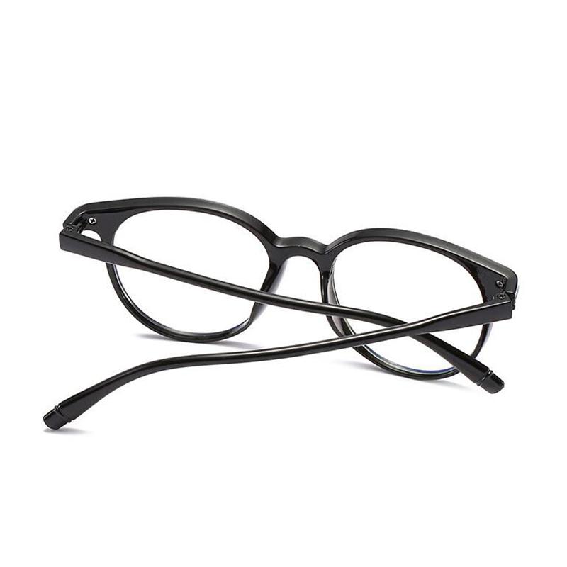 Transparent Pink Nearsighted Glasses Retro Plastic Oval Myopia Eyeglasses For Women Men Students With Degree 0 To -6