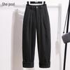 Women's High-Waist Slimming Drape Harem Suit Pants