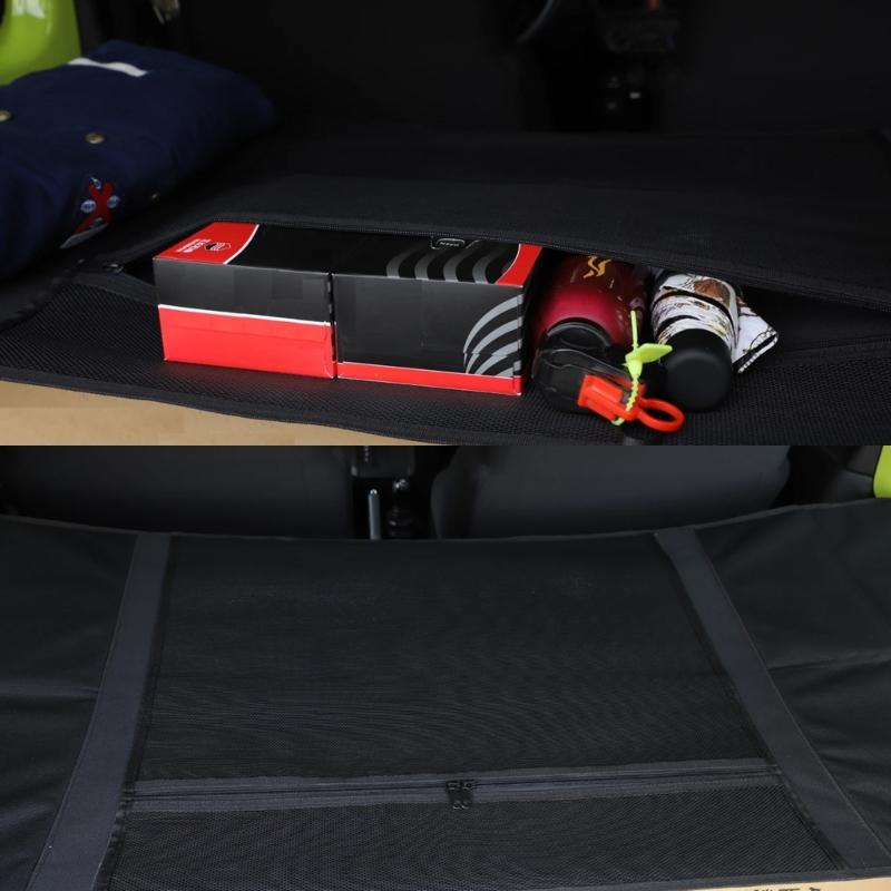 Multifunctional Rear Trunk Parcel Shelf Load Shade Luggage Net Cargo Cover Storage Bag for Jimny JB64 JB74 Oxford Cloth