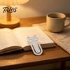 3D Printed Cat Bookmark, Stable Clamping Book Clip, Not Easy To Fall Off Non-Scratch Bookmark, Practical Reading Mark for Book Accessory