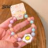 Toddler Safe Bead Bracelet for Kids Macaron Color Beads Elastic
