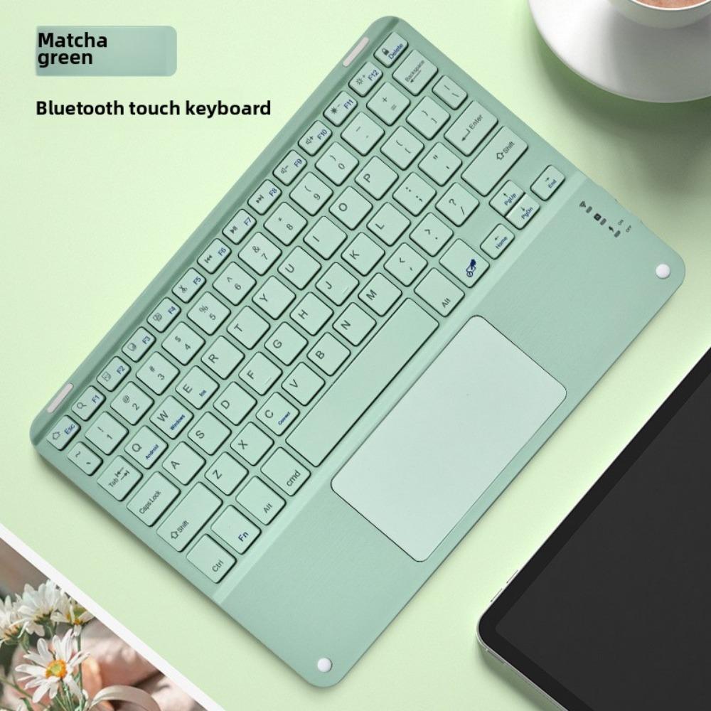 Bluetooth Keyboard with Touchpad for iPad iPhone Tablet Silent Rechargeable Wireless Keyboard Mouse Combo