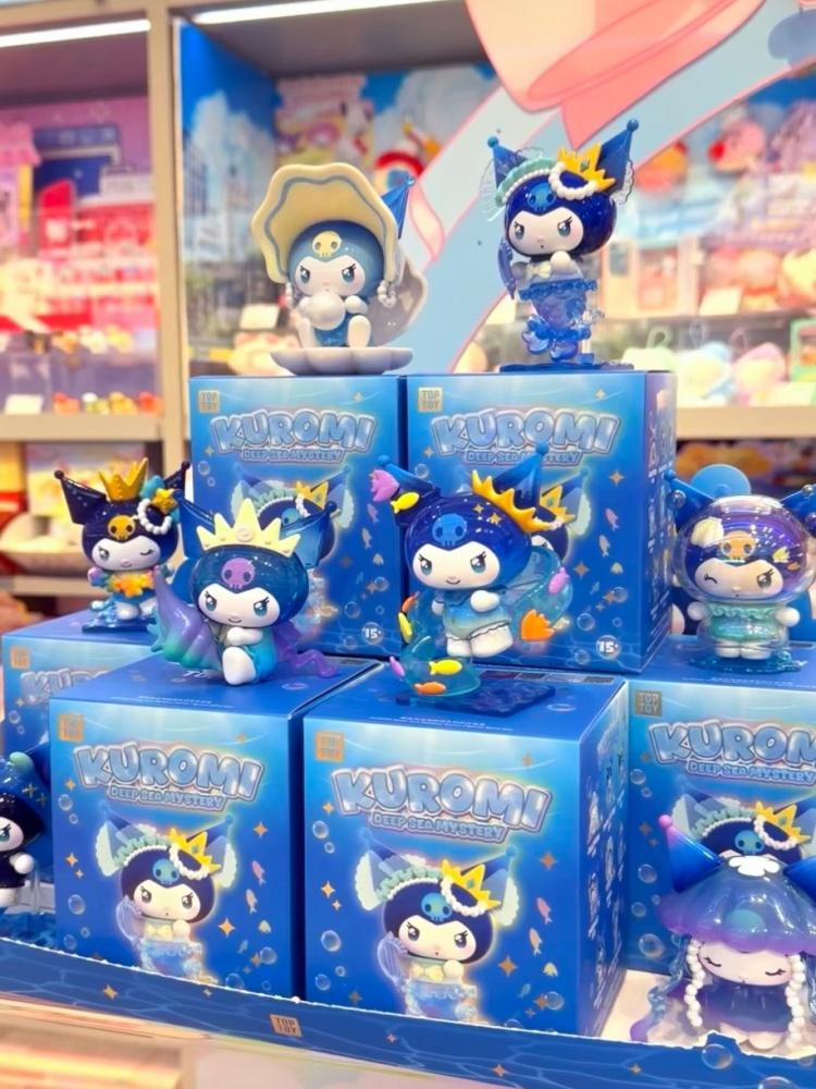 Toptoy Kuromi Deep Sea Secret Series Trendy Figurine Cute Doll Desktop Decor Ornament Gift For Adult Collectors