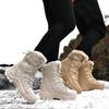 Plush Tactical Combat Boots Winter Snow Boots Hiking Sneakers Warm Work Tactical Shoes High-top Outdoor Tactical Boots