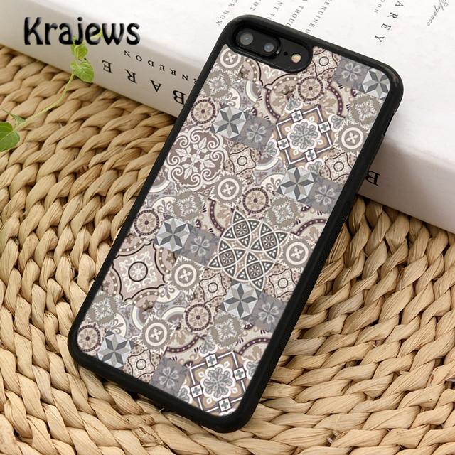 Ancient Floral Tiles Phone Case Cover For iPhone 17 Air 16 15 14 plus 12 13 pro max coque Shell Fundas