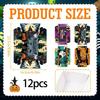12pcs Pumpkin Cookie Tray Rectangular Disposable Baking Pans Halloween Party Tray  Festival