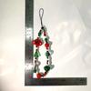 1PC Accessori Perline Portachiavi Carino Uomo Ragazza Natale Catena Per Telefono Gioiello Ciondolo Anti-Smarrimento Acrilico Regalo