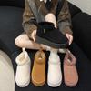 Women's Waterproof Winter Cotton Slippers: Plush High-Top, Thick Sole Slip-On for Indoor/Outdoor Comfort and Warmth.