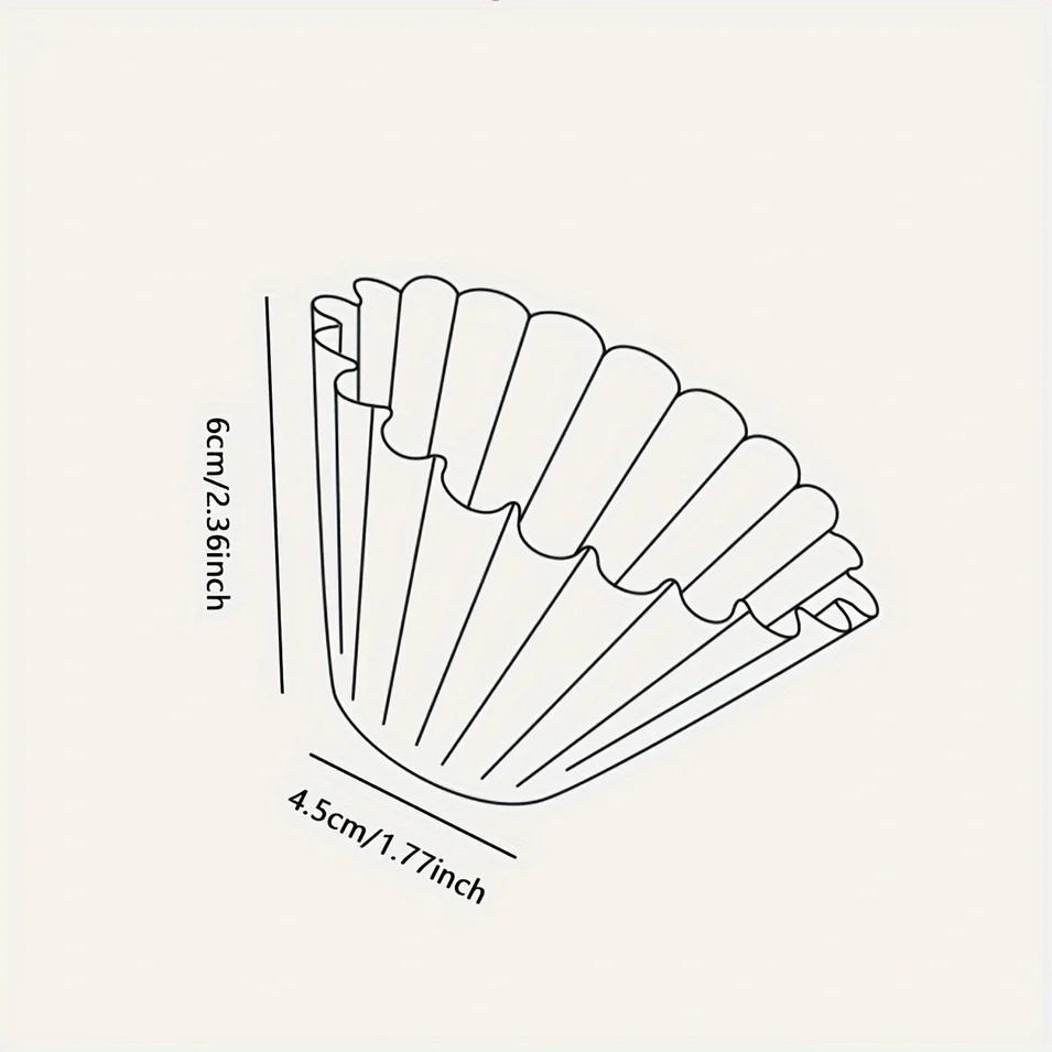 50/100PCS Basket Coffee Paper Filter Pour Over Filter Papers Machine 155*45mm , Fits B75 Coffee Dripper &1-2 Cups Basket Dripper