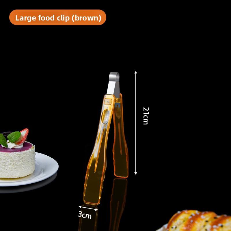 Food Tongs, Thickened PC Plastic Bread Tongs, Cake Dessert Fruit Biscuit Tongs, Food Tongs, Spicy Hot Pot Tongs
