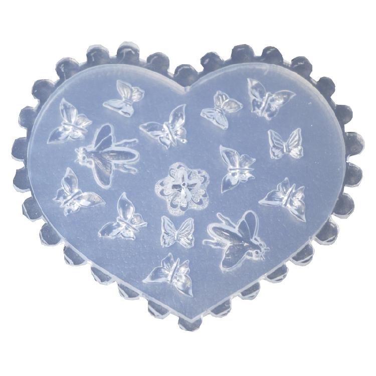 Beatiful Silicone Nail Template Flower Mold DIY Nail Art Mold Silicone Assorted