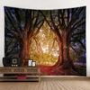 Natural Forest Tapestry Wall Hanging Home Art Decoration Hanging Painting Living Room Dormitory Outdoor Picnic Mat Bed Sheet