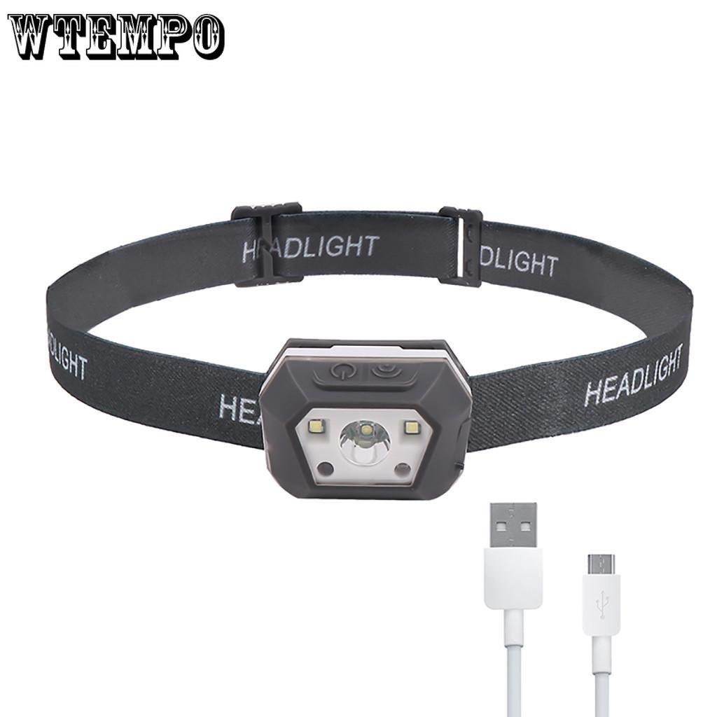 Charging Sensing Night Running Warning Light High Power Lamp for Fishing and Camping Emergency Headlights for Mountain Climbing and Exploration