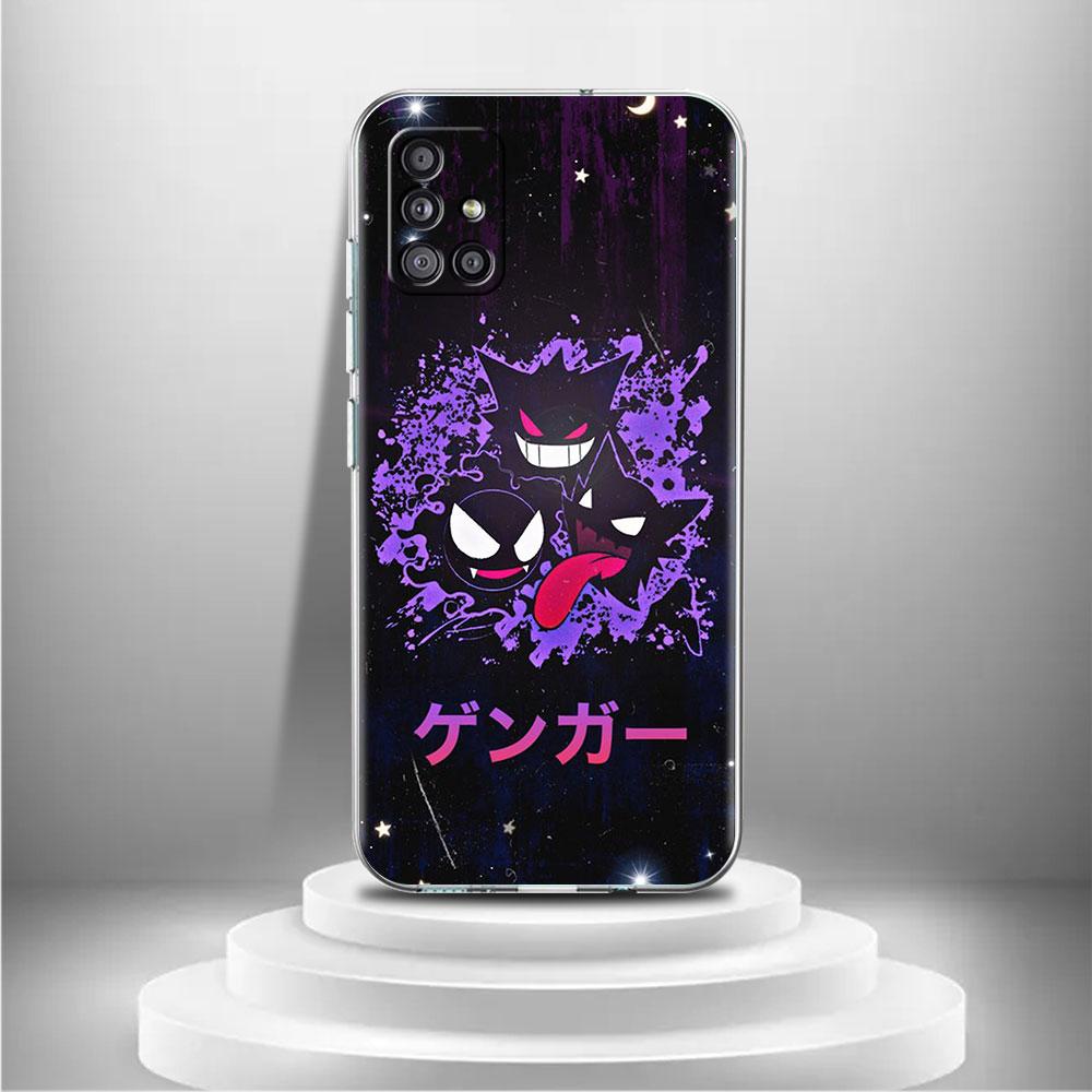 

Японский аниме покемон генгар прозрачный чехол для Samsung Galaxy A52 A12 A51 A32 A21s A71 A32 A22 50 A70 A31 A72 5G чехол для телефона Samsung A51 4G