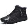 Winter Outdoor Schneestiefel Wanderschuhe Herren Skischuhe High-Top Baumwollschuhe Kältefest Outdoor Sneaker Wasserdicht Rutschfest