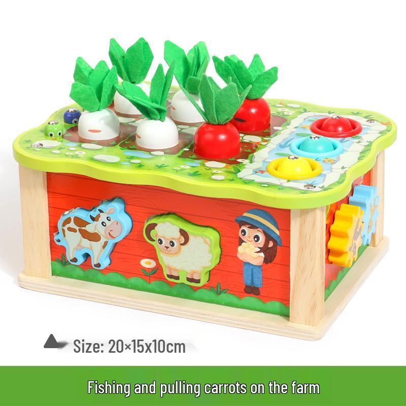 

Wooden Farm & Fishing Educational Toy Set for Kids