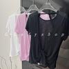 Túnica de Verano para Mujer de Malla Transpirable Calada Top Ligero Protección Solar Espalda Descubierta Camiseta Deportiva