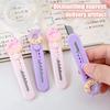 Cutter pour Étudiants Cutter Utilité Rétractable pour Scrapbooking Ouverture de Colis Bricolage Coupeur de Sécurité Portable pour l'École le Bureau