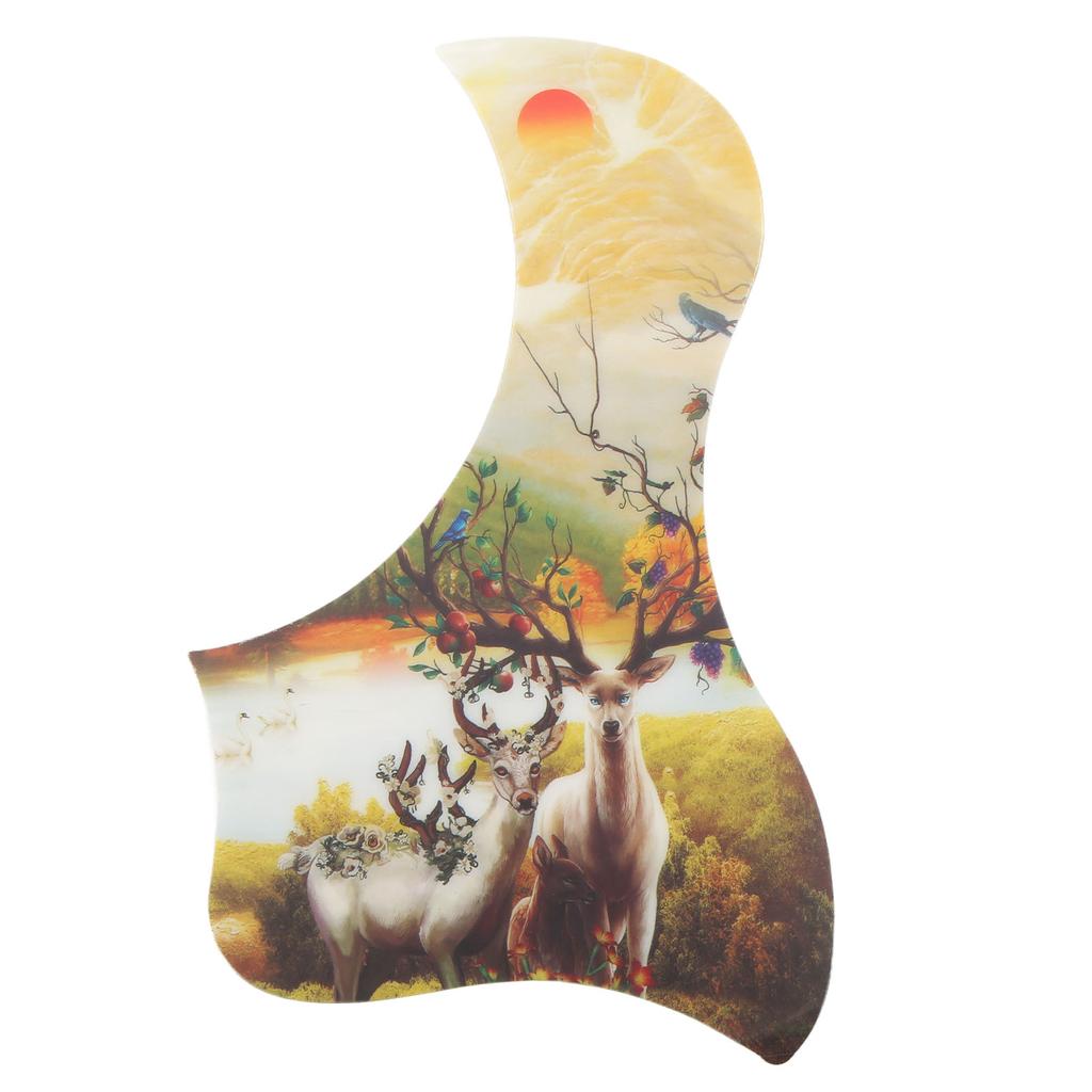 Acoustic Guitar Pickguard PVC Front Guard Plate Pretty Pattern Instrument Accessory