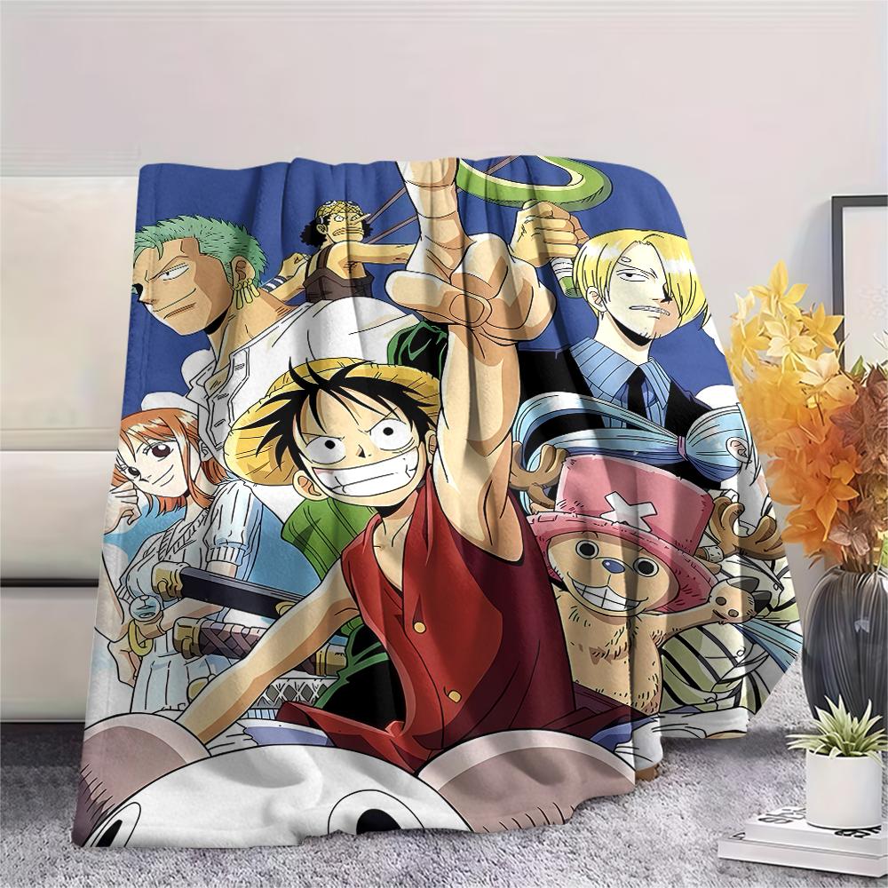 One Piece character Print Flannel Blanket,High quality Comfortable for All Seasons,Home Decor,Warmth and Comfort,Perfect for Christmas Gifts