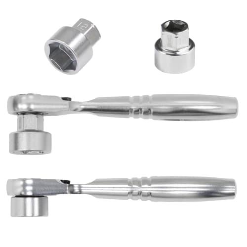 TONE Socket Wrench Set N-S1183SSP, 6.35mm (1/4") Drive, Black, 11 Pieces