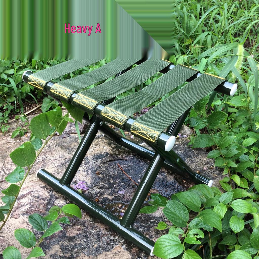 Outdoor Oval Tube Folding Stool: Portable Stool for Fishing & Travel