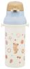 Skater Water Sugar Dishwasher Made In Children's Bottle, Bear, 480ml, Plastic, One-Push Open/Close, Safe, Japan, PSB5SAN-A