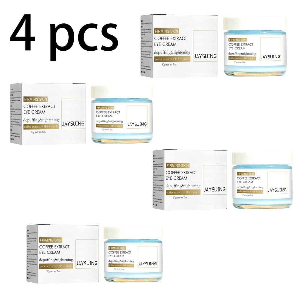 Jaysuing Coffee Firming Eye Cream, reduces fine lines, dark spots, and dark circles; firms, moisturizes, and hydrates; suitable for the eye area, 57g