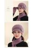 Women's Autumn/Winter Rabbit Fur Knitted Duckbill Hat for Middle-aged and Elderly