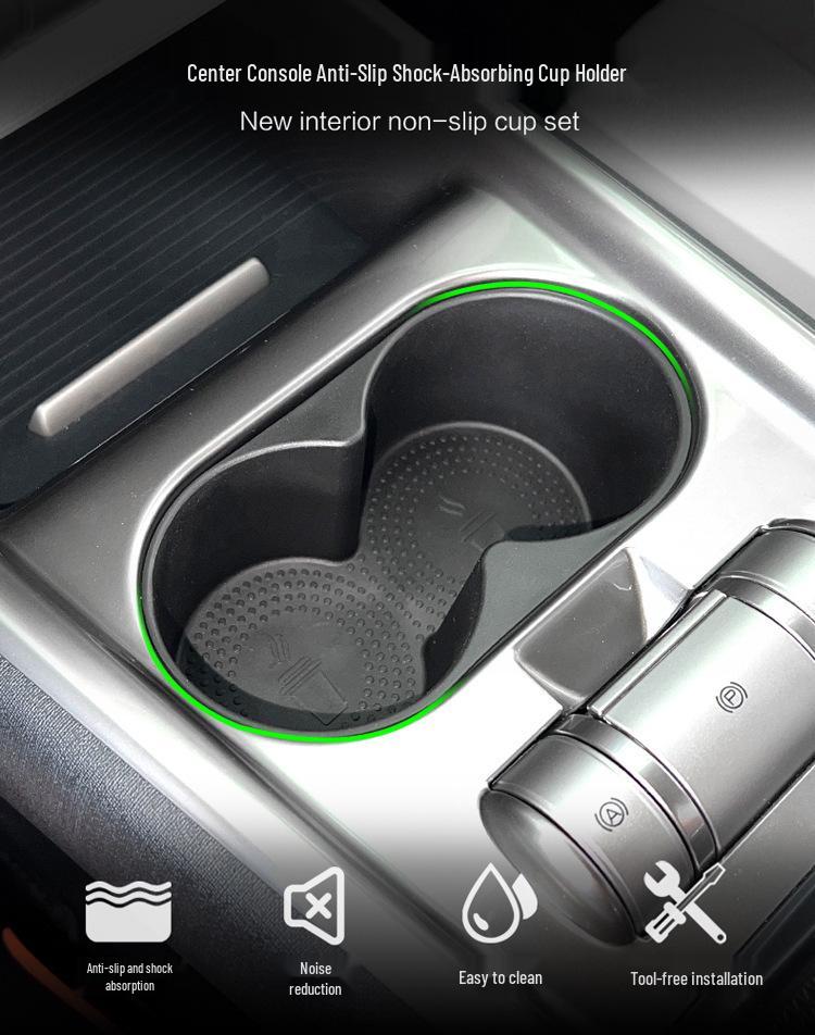 BYD Dolphin Cup Holder Cover: Non-Slip Center Console Storage for Car Interior