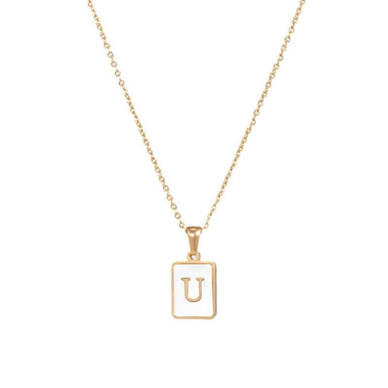 Pendant English Letters Chain Clavicle Necklace The Letter Necklace Accessories Creativity