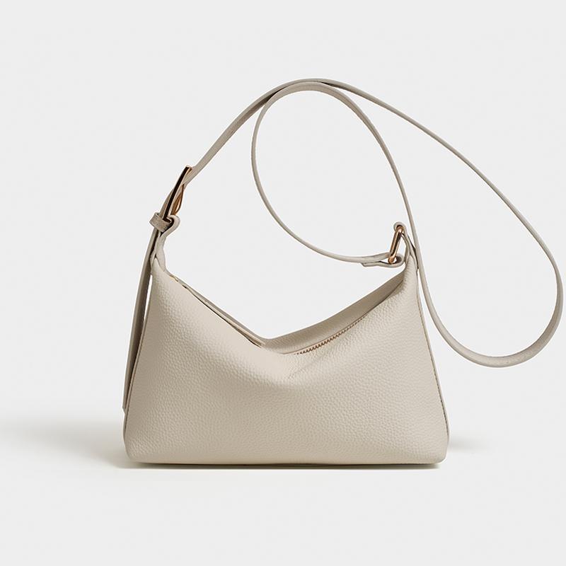 

Cowhide Genuine Leather Dumpling Bag for Women Bags Large Capacity Shoulder Crossbody Bags Trendy Messenger Handbag Armpit Purse 24x10x15cm белый