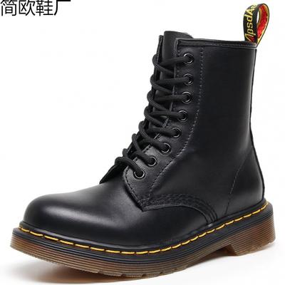 Martin Boots High-top Motorcycle Boots Women's Classic Soft Leather Short Boots Men's and Women's Genuine Leather Boots