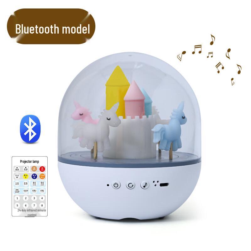 Dream Bubble Carousel Night Light Music Box