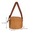 Simple Versatile Crossbody Bag Fashionable Casual Small Square Bag Personalized Commuting Shoulder Bag Corduroy Unisex Handbag