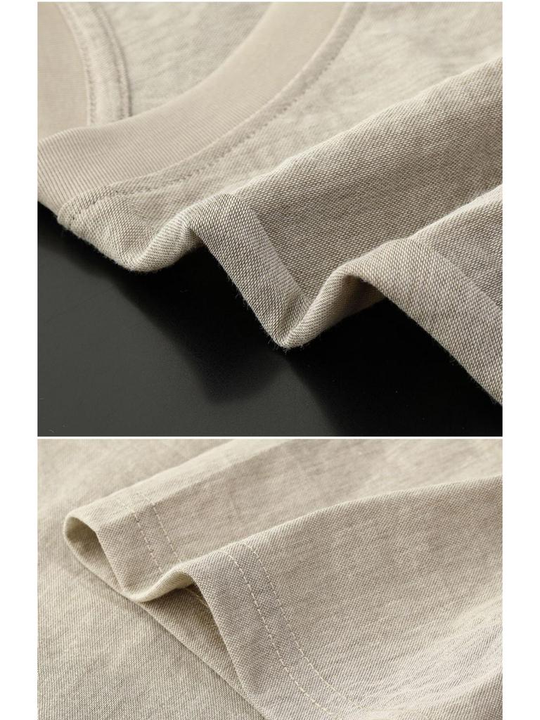 Men's Short Sleeve Casual Ice Silk Crew Neck T-Shirt - Lightweight Summer Style (2025)