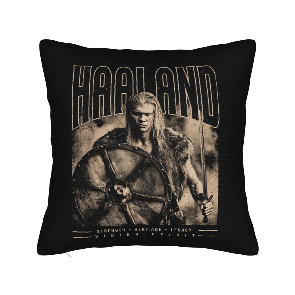 Erling Braut Haaland Norway Square Pillow Case Cushion Cover Awesome Decorative Throw Pillow Case Cover for Car Cm