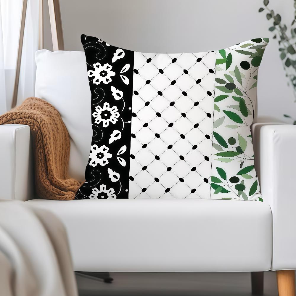 Hattah Keffiye Pattern Design Art Pillow Case Applicable Space For Guest Rooms Interiors Cars Office House Decoration