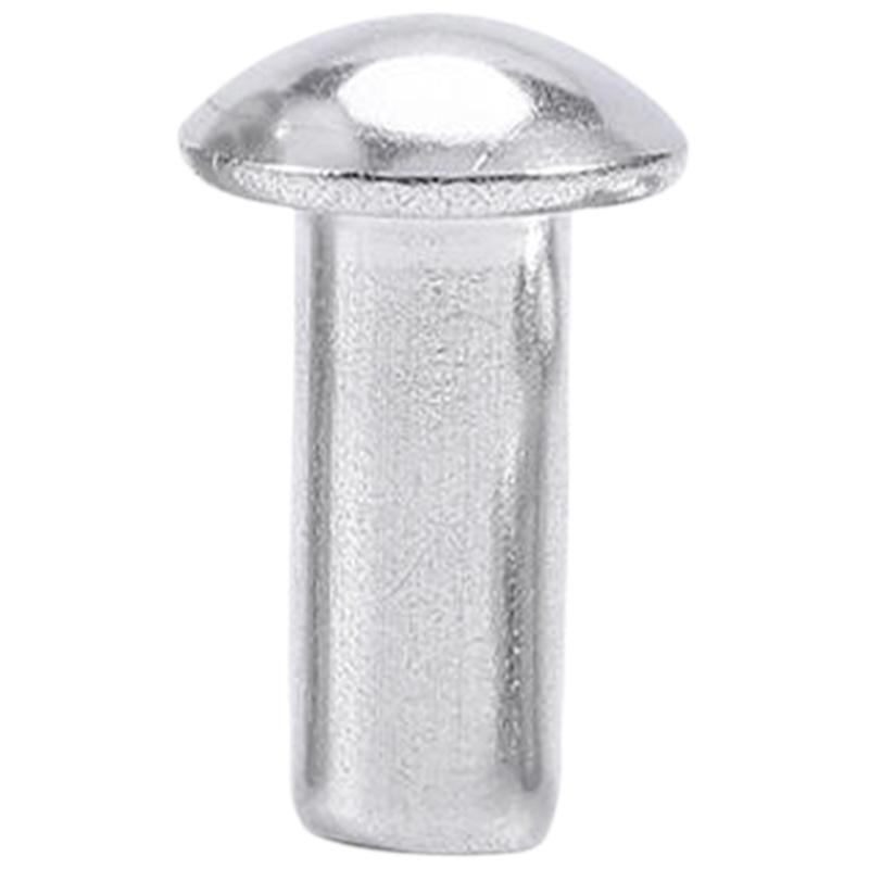 GB867 Aluminum Rivet: Semi-Circular Head, Solid, Round Cap, Sizes 3MM-8MM