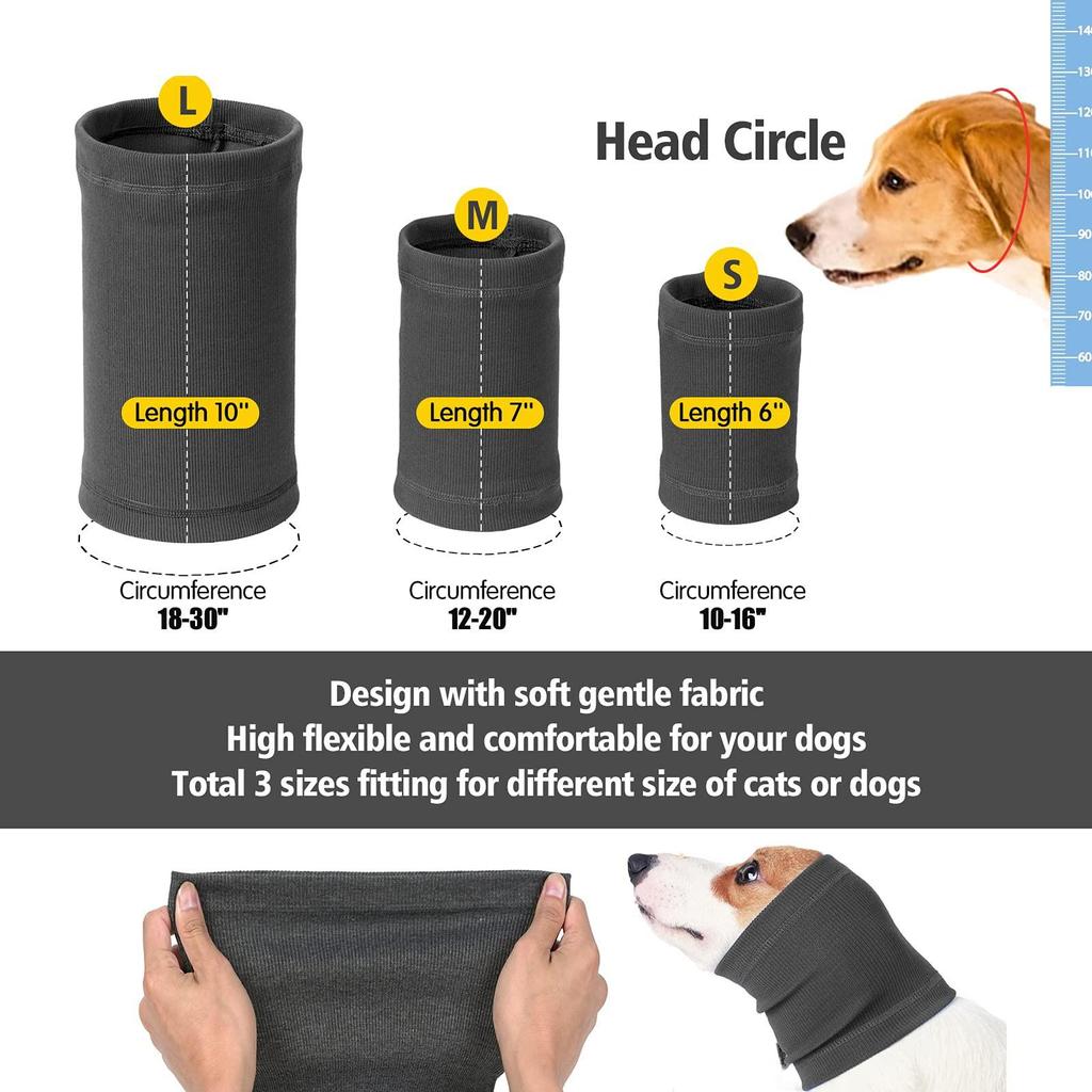 Ohrenschützer, Haustierohren, Lärm, Angst, Kopfbedeckung, waschbar, hohe Elastizität, Dekompressions-Ohrkappen