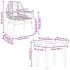 5 Piece Black Poly Rattan Outdoor Dining Set
