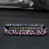 Car Luminous Stealth Lady Cute Diamond-Studded Rhinestone Mobile Car Number Plate Interior Accessories Parking Number Card