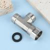G1/2" T-Valve Toilet Dispenser Diverter Valve Three-Way Water Pipe Splitter Diverter Valve Bath Bidet Sprayer Shower Fitting