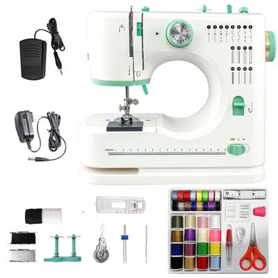 JUNHOTAI Electric Sewing Single Needle Sewing Upgraded Silent PSE Household Electric Sewing Daily Handmade 16 Types of Operation by Foot and Reverse