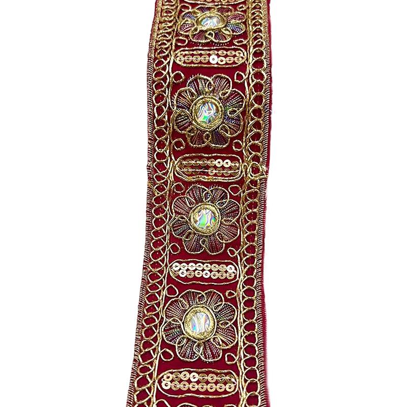 4.5cmx10Yards DIY Materials Bohemian Style Sewing Accessories Multi-Function Floral Embroidery Curtain Decor Multiple Colors