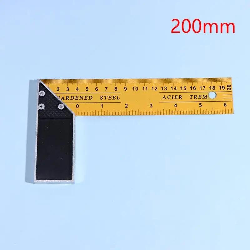 Woodworking and Building Ruler: L-shaped Multifunctional Metal Square for High Precision Measurement.