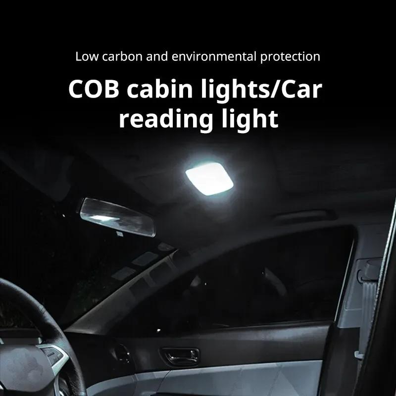 Car Reading Light COB High-brightness Thin 12V/24V LED Cabin Interior Dome Lamp With Switch For Van Lorry Truck RV Camper Amagi