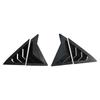 For Hyundai Elantra Avante Sedan 2011-2015 Car Rear Louver Window Side Shutter Cover Trim Sticker Vent Scoop ABS Carbon Fiber