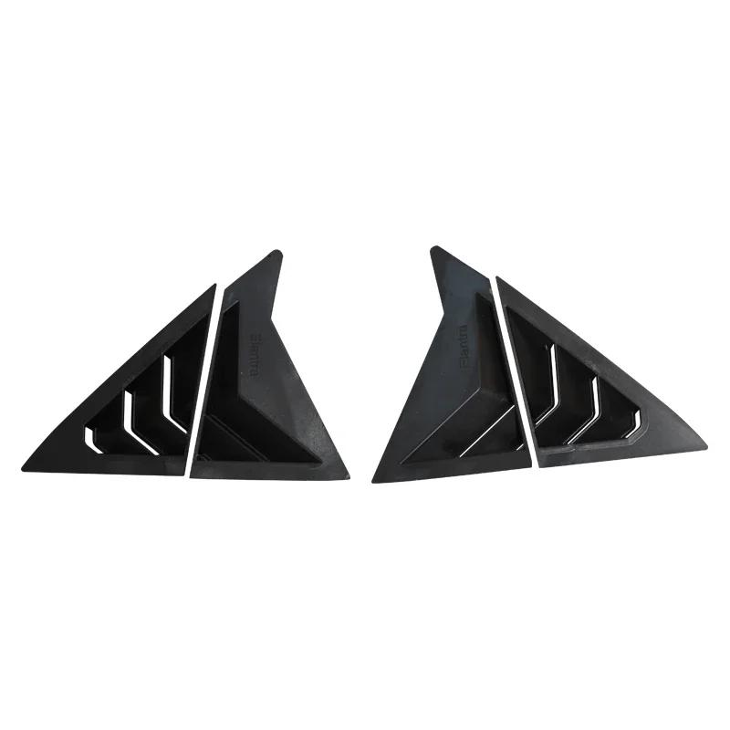 For Hyundai Elantra Avante Sedan 2011-2015 Car Rear Louver Window Side Shutter Cover Trim Sticker Vent Scoop ABS Carbon Fiber